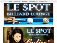 Tablet Screenshot of lespotbilliard.com